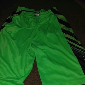 Green Nike Dri-fit green basketball shorts